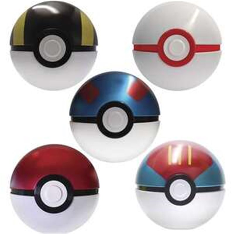 POKE BALL POKEMON CON CARTAS EN EL INTERIOR TIN FALL 23 - MODELOS SURTIDOS