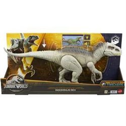 FIGURA DINOSAURIO JURASSIC WORLD REX INDOMINUS CAMÚFLATE Y DEVORA 53 CM CON SONIDOS