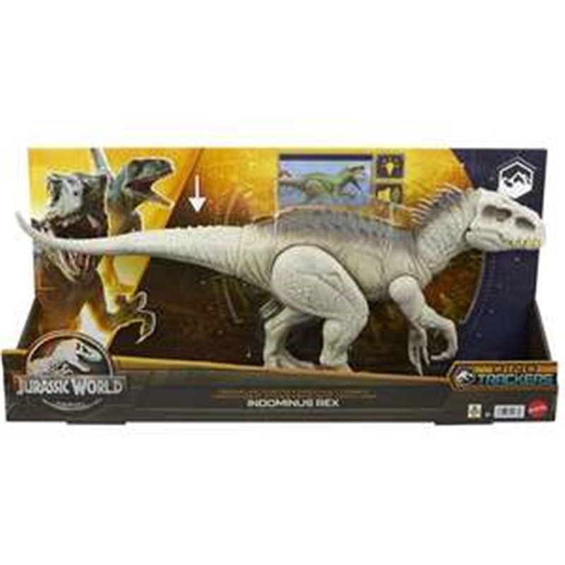 FIGURA DINOSAURIO JURASSIC WORLD REX INDOMINUS CAMÚFLATE Y DEVORA 53 CM CON SONIDOS