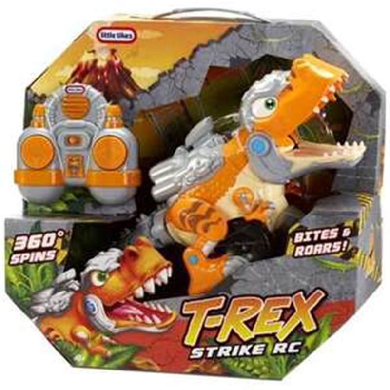 DINOSAURIO RADIO CONTROL T-REX STRIKE ¡CAMINA, RUGE Y GIRA!