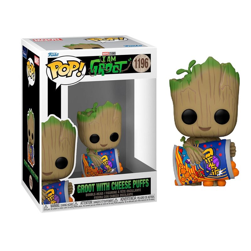 FUNKO POP! GROOT WITH CHEESE PUFFS 1196 - I AM GROOT