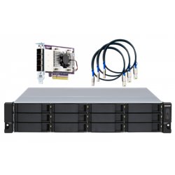 QNAP TL-R1200S-RP caja para disco duro externo Carcasa de disco duro/SSD Negro, Gris 2.5/3.5"