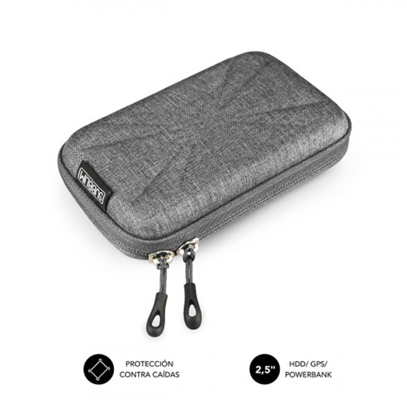 SUBBLIM Funda Disco Duro HDD Business Case 2,5" Grey