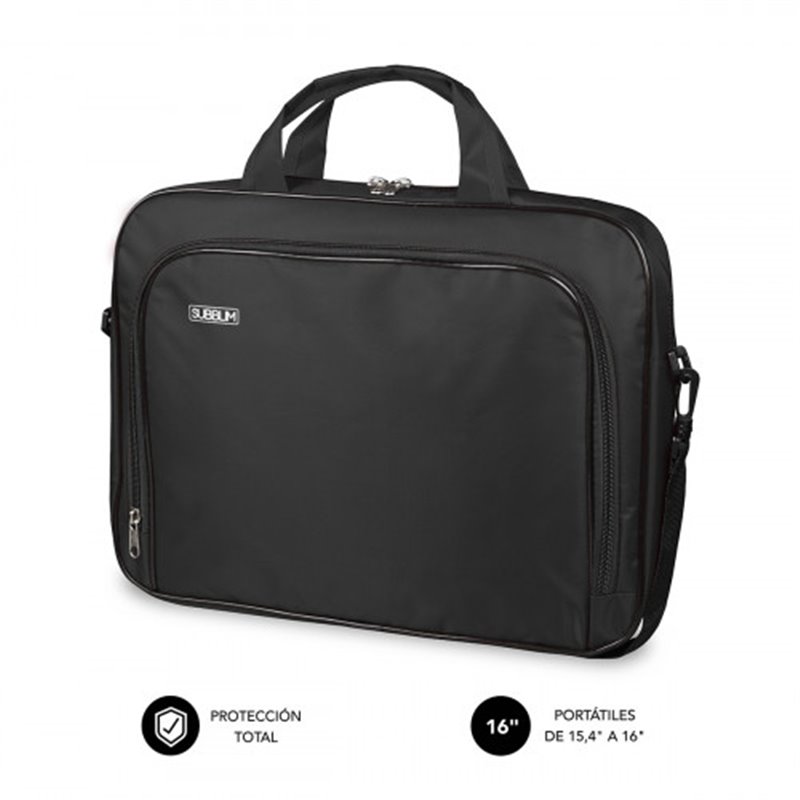 SUBBLIM Maletín Ordenador Oxford Laptop Bag 15,4-16" Black