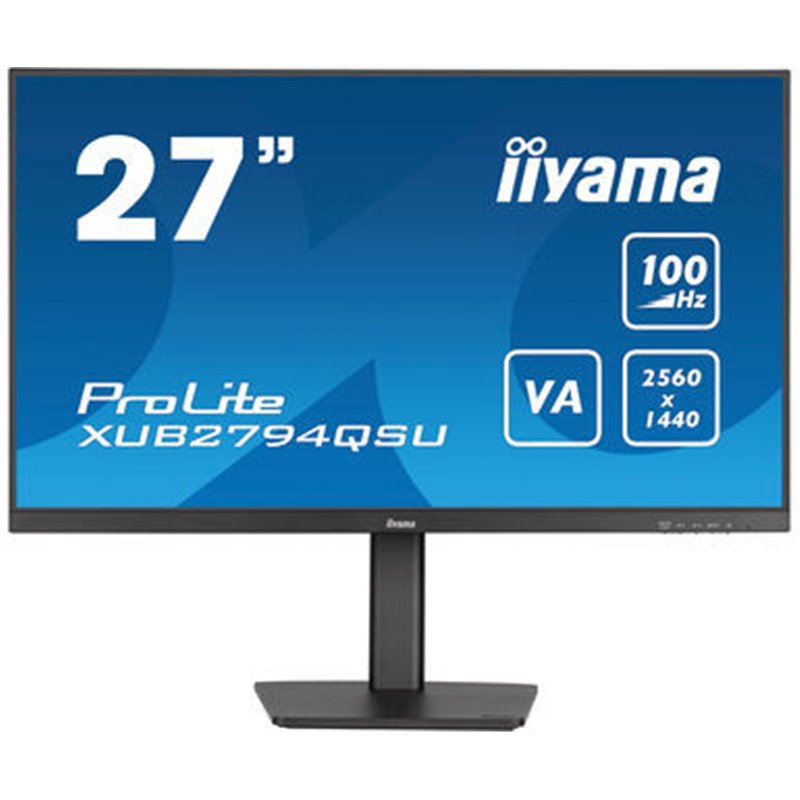 iiyama ProLite XUB2794QSU-B6 pantalla para PC 68,6 cm (27") 2560 x 1440 Pixeles Wide Quad HD LCD Negro