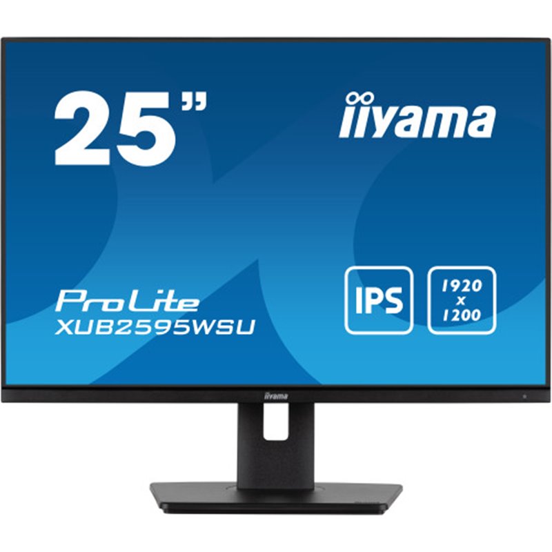 iiyama ProLite XUB2595WSU-B5 pantalla para PC 63,5 cm (25") 1920 x 1200 Pixeles WUXGA LED Negro