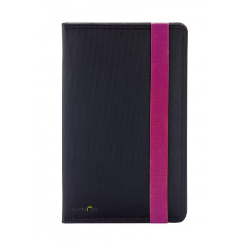 Ziron LY015 funda para tablet 20,3 cm (8") Folio Negro, Púrpura