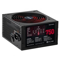 NOX NXS750 unidad de fuente de alimentación 750 W 20+4 pin ATX Negro, Rojo