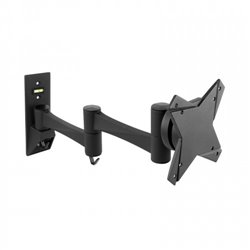 TooQ SOPORTE GIRATORIO E INCLINABLE PARA MONITOR / TV LCD, PLASMA Y LED (3 PIVOTES) DE 10-23, NEGRO