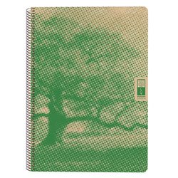 CUADERNO ESPIRAL DIN-A4 RECICLADO FSC 80 HOJAS 80G. CUADRÍCULA 5X5. 4 ELEMENTS - EARTH ESCOLOFI 130100400