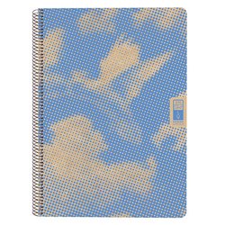 CUADERNO ESPIRAL DIN-A4 RECICLADO FSC 80 HOJAS 80G. CUADRÍCULA 5X5. 4 ELEMENTS - AIR ESCOLOFI 130100300