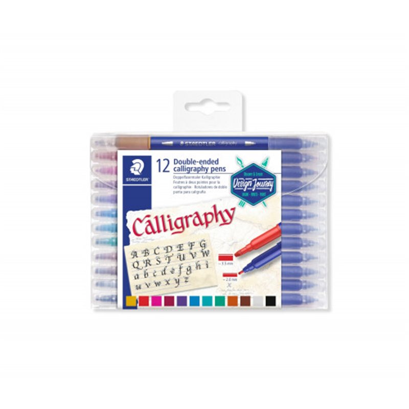 ESTUCHE DE PLÁSTICO CON 12 ROTULADORES, COLORES SURTIDOS STAEDTLER 3005 TB12