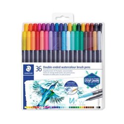 ESTUCHE DE PLÁSTICO CON 36 ROTULADORES, COLORES SURTIDOS STAEDTLER 3001 TB36