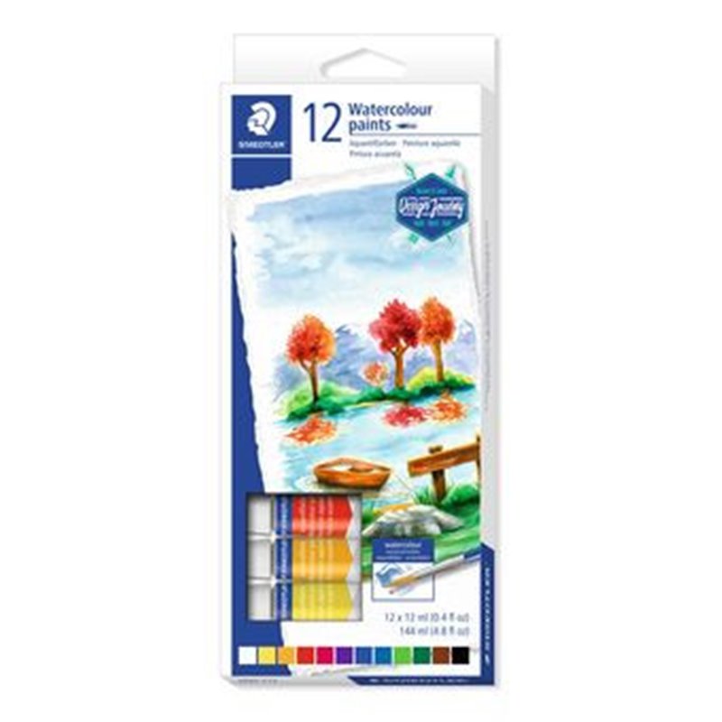 Staedtler 8880 pintura a base de agua Multi 12 ml Tubo 12 pieza(s)