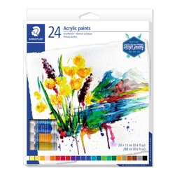 ESTUCHE DE CARTÓN CON 24 TUBOS DE COLORES SURTIDOS STAEDTLER 8500 C24