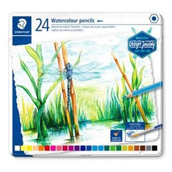 ESTUCHE DE METAL CON 24 LÁPICES, COLORES SURTIDOS STAEDTLER 14610C M24