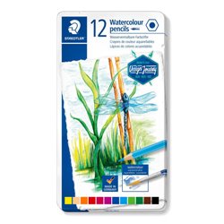 ESTUCHE DE METAL CON 12 LÁPICES, COLORES SURTIDOS STAEDTLER 14610C M12