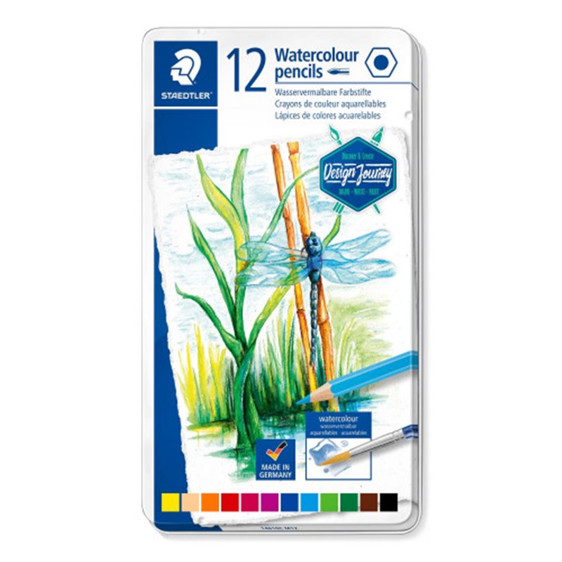 ESTUCHE METÁLICO CON 12 LÁPICES, COLORES SURTIDOS STAEDTLER 146C M12