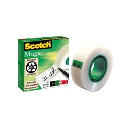 ROLLO CINTA INVISIBLE 19MM X 66M MAGICCAJA CARTÓN 810/1966 SCOTH 7100027117