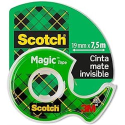 ROLLO CINTA INVISIBLE 19MM X 7,5M MAGICCON DISPENSADOR 8-1975D SCOTH 7100086322