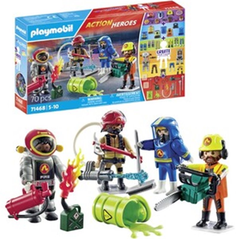 MY FIGURES:BOMBEROS PLAYMOBIL