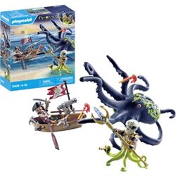 BATALLA CON PULPO GIGANTE PLAYMOBIL