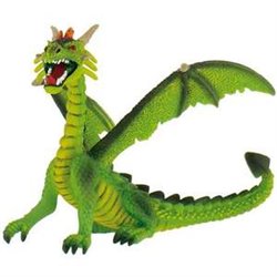 FIGURA DRAGON SENTADO VERDE 11 CM