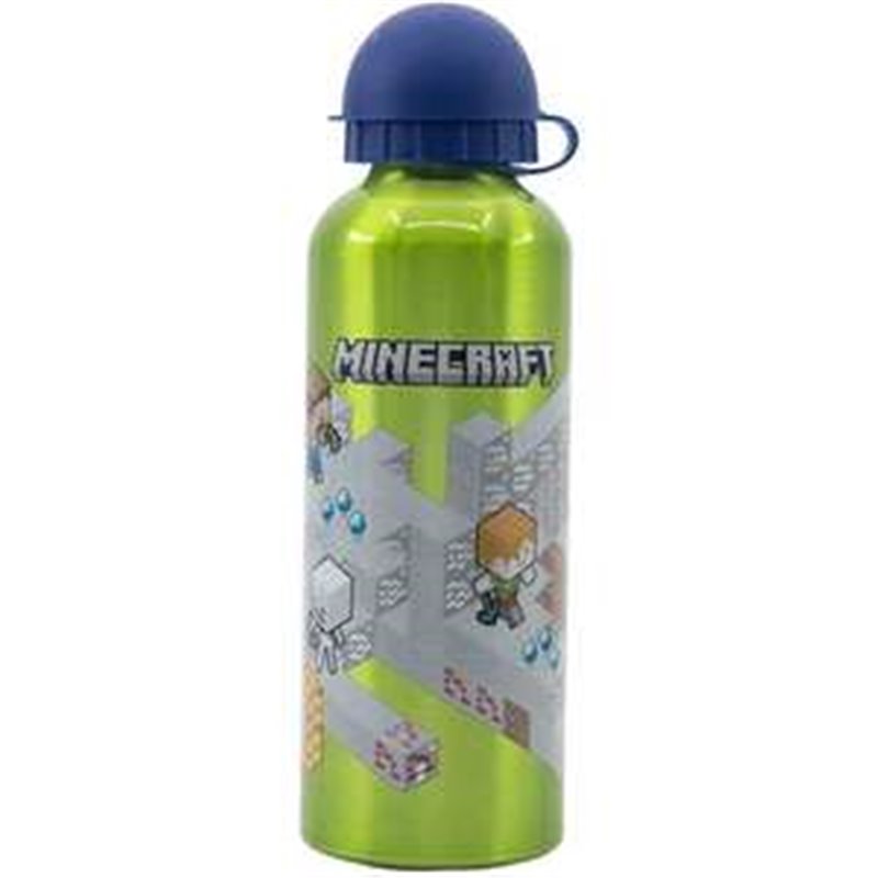 BOTELLA DE ALUMINIO ALTA MINECRAFT ISOMETRIC 530 ML