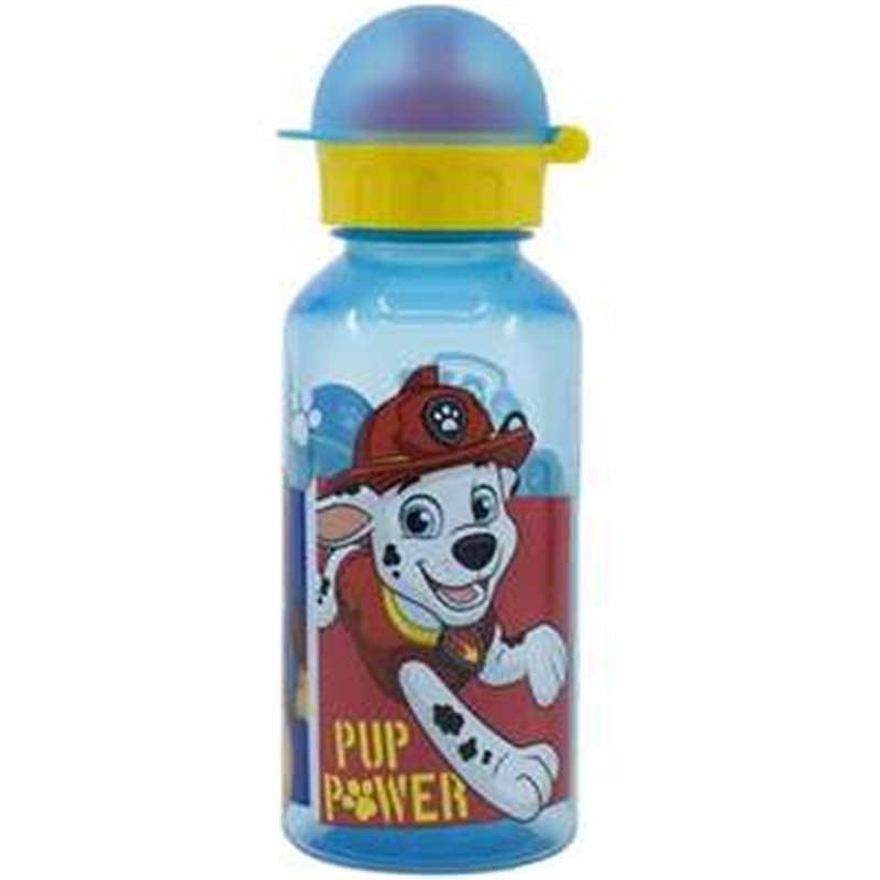 BOTELLA DE PLÁSTICO SCHOOL PAW PATROL PUP POWER 370 ML