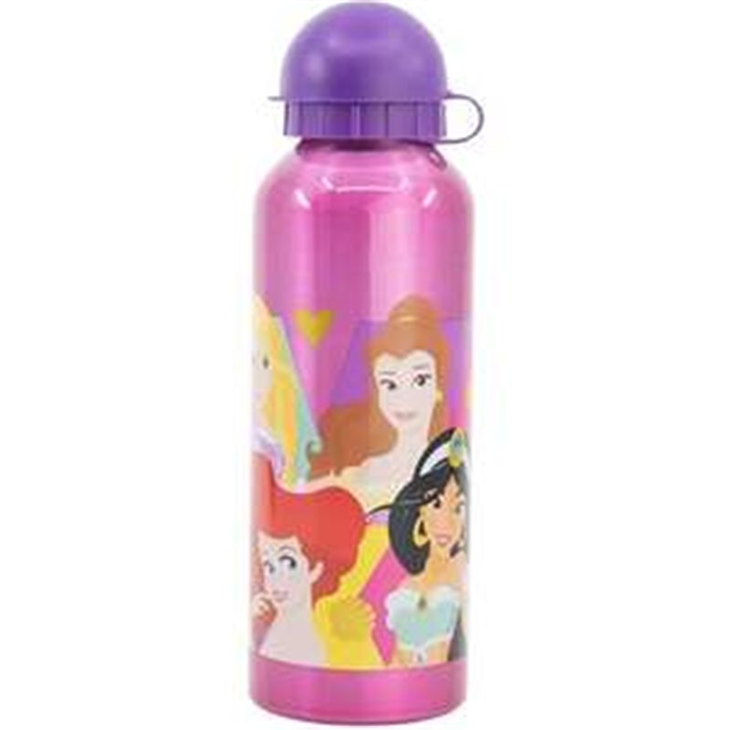 BOTELLA DE ALUMINIO ALTA .PRINCESAS BRIGHT & BOLD 530 ML