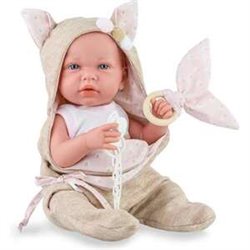 MUÑECA ANE BABY SOFT EN ESTUCHE CUERPO Y EXTREMIDADES DE VINILO.INCLUYE CHUPETE. 45 CM.