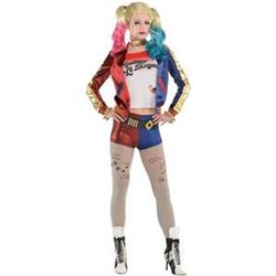 DISFRAZ ADULTO W.B. HARLEY QUINN ESCUADRON SUICIDA TALLA XL 42/44