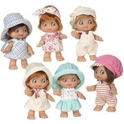 MUÑECA ELEGANCE TRAVIESOS CON CUERPO DE VINILO 15 CM - MODELOS SURTIDOS