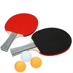 PALAS DE PING PONG . INCLUYE2 PALAS Y PELOTAS 20,5X4,5X3,2CM