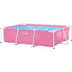 PISCINA SMALL FRAME FAMILIAR ROSA 220X150X60CM - 166