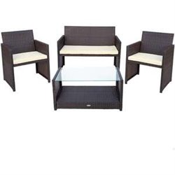 CONJUNTO DE SOFÁ (108X59X76 CM) + 2 SILLONES (59X76 CM) + MESA (85X45X41 CM) AKTIVE