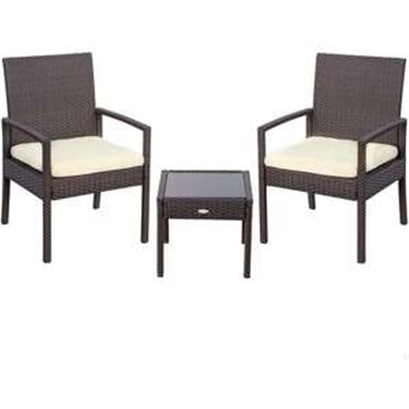 CONJUNTO DE 2 SILLONES (54,5X56X79 CM) + MESITA (43,5 X 39 CM) AKTIVE