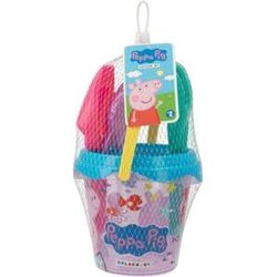 CUBO PLAYA PEPPA PIG 14 CM CON PALA Y RESTRILLO - MODELOS SURTIDOS