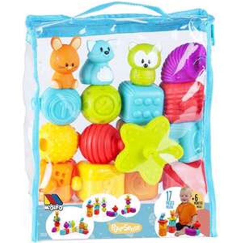 BOLSA BLOQUES ACTIVIDADES 17 PCS