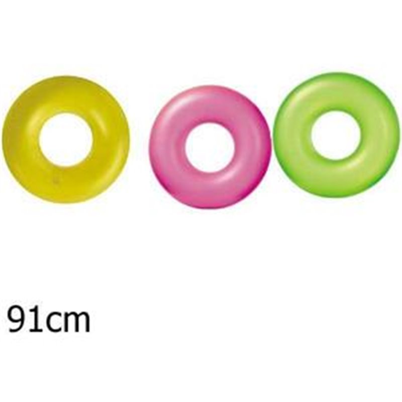 CIRCULAR HINCHABLE NEON 91 CM.