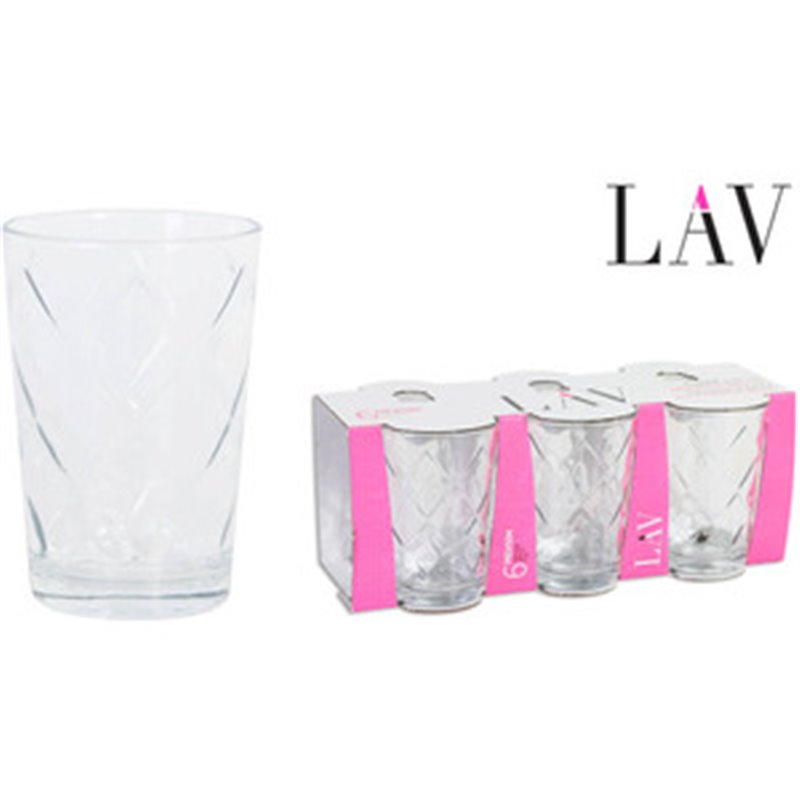 SET 6 VASOS AGUA 205CC MEVSIM