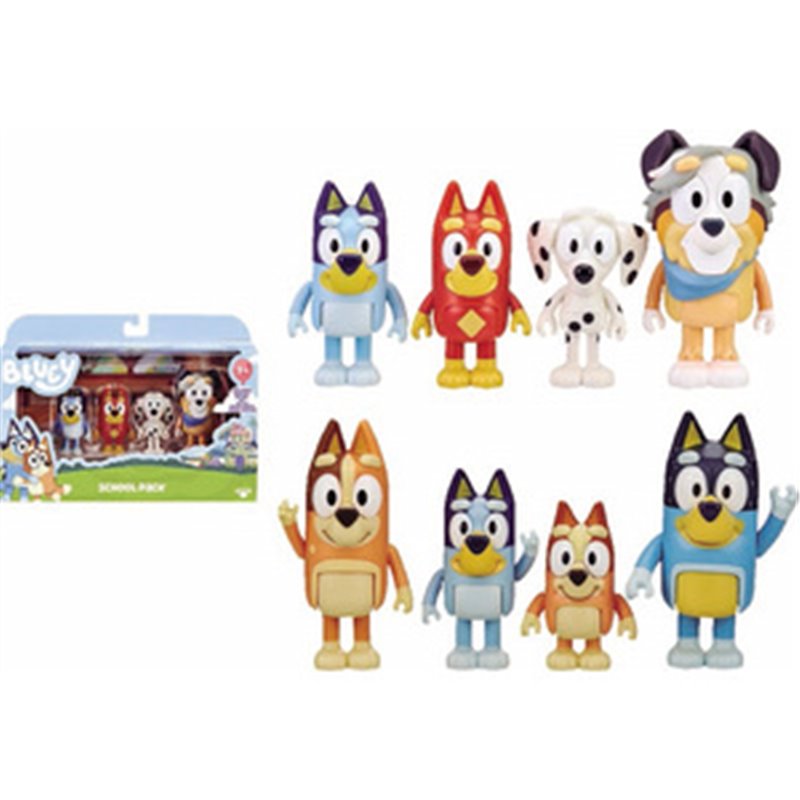 PACK 4 FIGURAS BLUEY S.3.