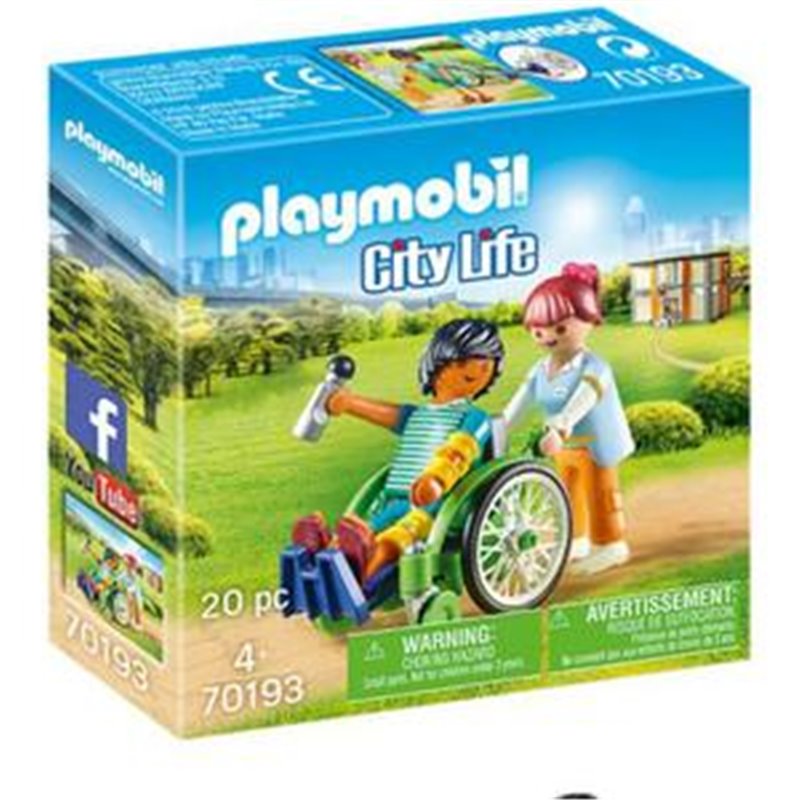 PACIENTE SILLA DE RUEDAS PLAYMOBIL