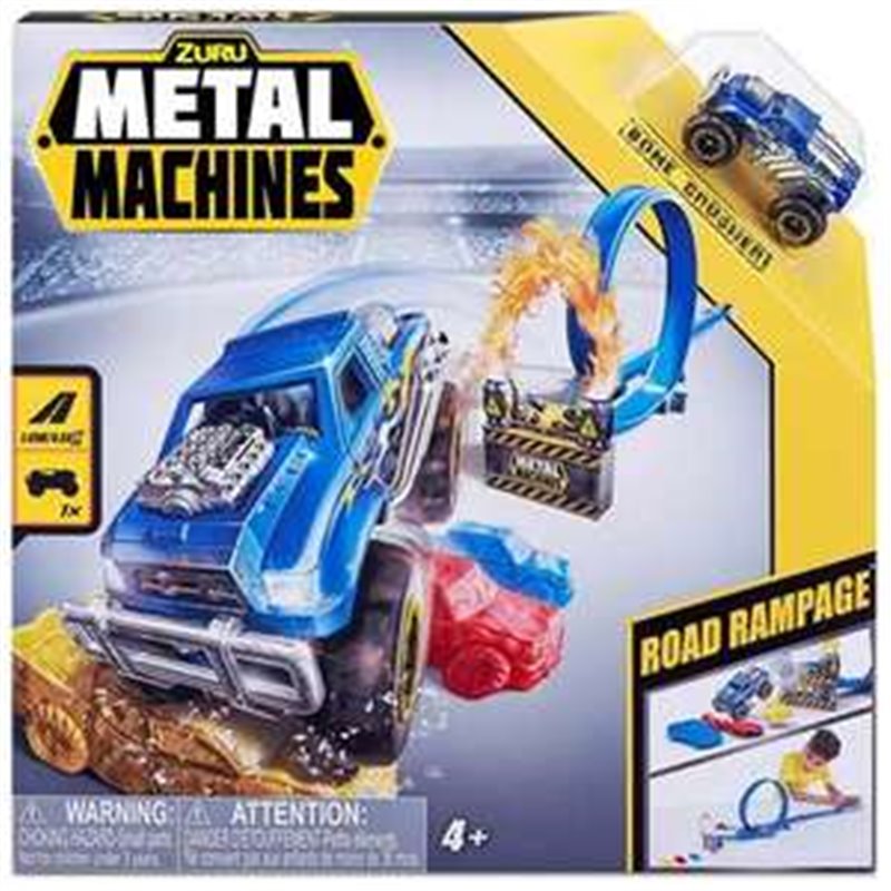 PISTA METAL MACHINES CON LOOPING, INCLUYE 1 COCHE 30X6X30CM