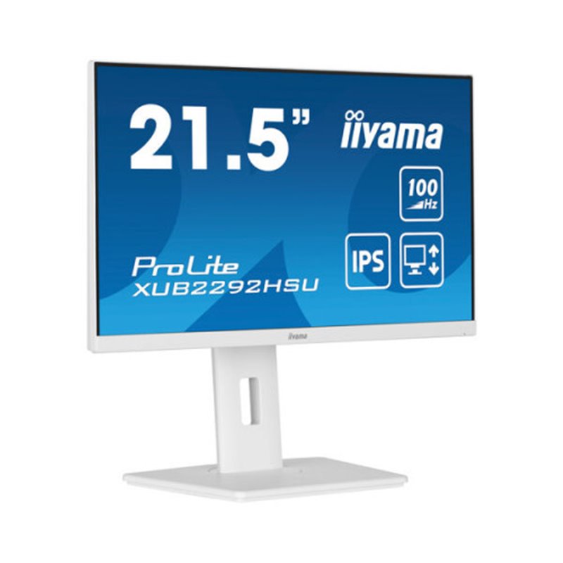 MONITOR IIYAMA 21.5"/1920 x 1080/100Hz /2.1MPX/250CD/FHD/16:9/HDMI/IPSLED/BLANCO