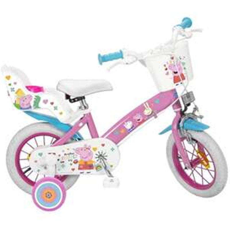 BICICLETA PEPPA PIG ROSA 12" (3/5AÑOS)