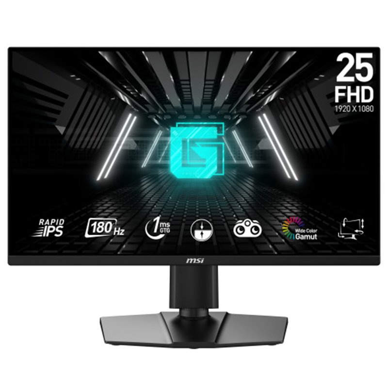 MSI G255PF E2 pantalla para PC 62,2 cm (24.5") 1920 x 1080 Pixeles Full HD LCD Negro