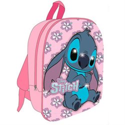 MOCHILA 3D STITCH DISNEY 30CM LUCES