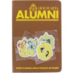 LIBRETA HARRY POTTER HOGWARTS ALUMNI CON PEGATINAS