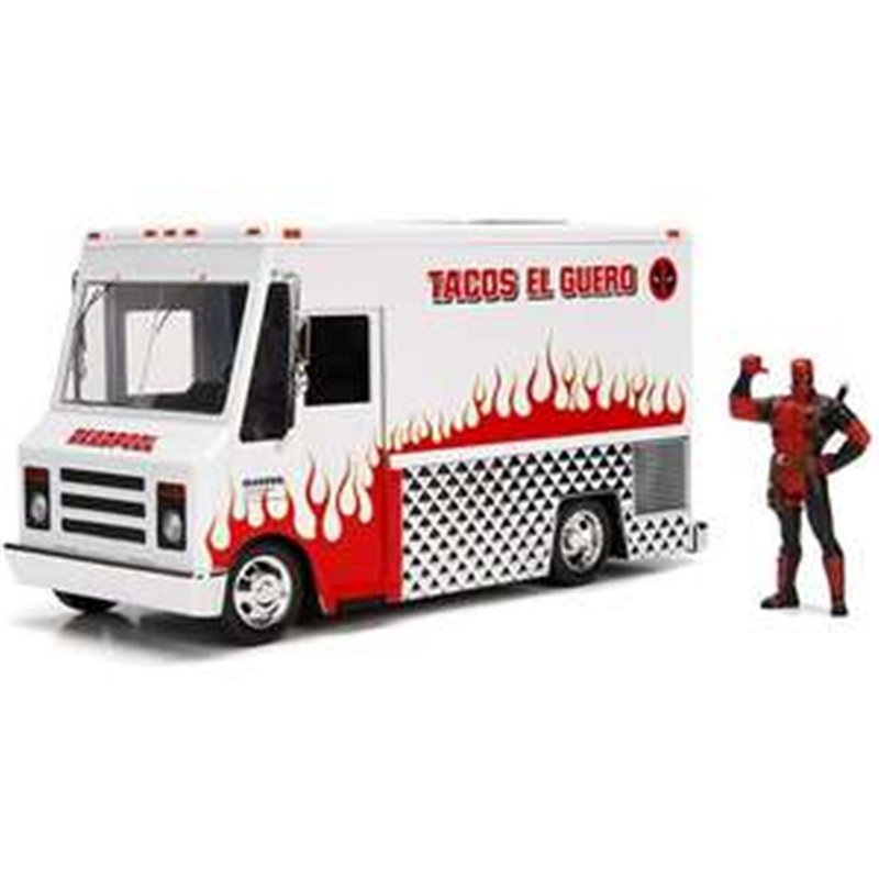 DEADPOOL TACOTRUCK METAL 1:24 CON FIGURA